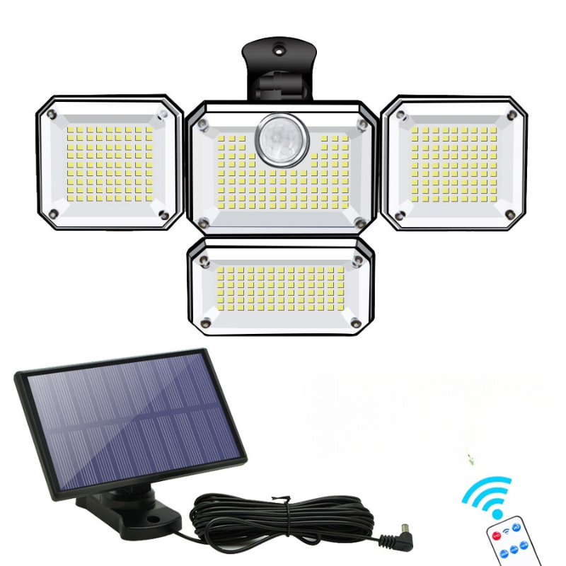 Holofote Solar LED 800W com 3 Cabeças - Solar Inova