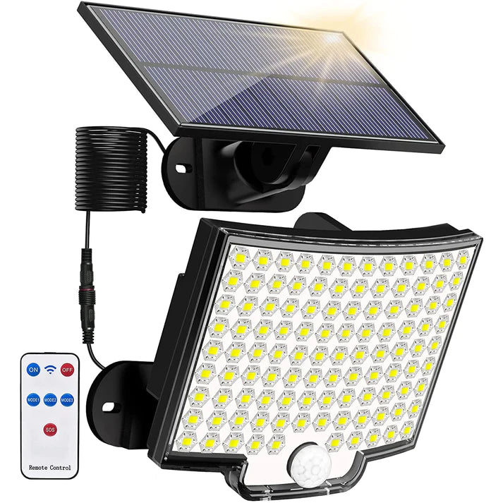 Holofote Solar LED 800W com 3 Cabeças - Tech Inova