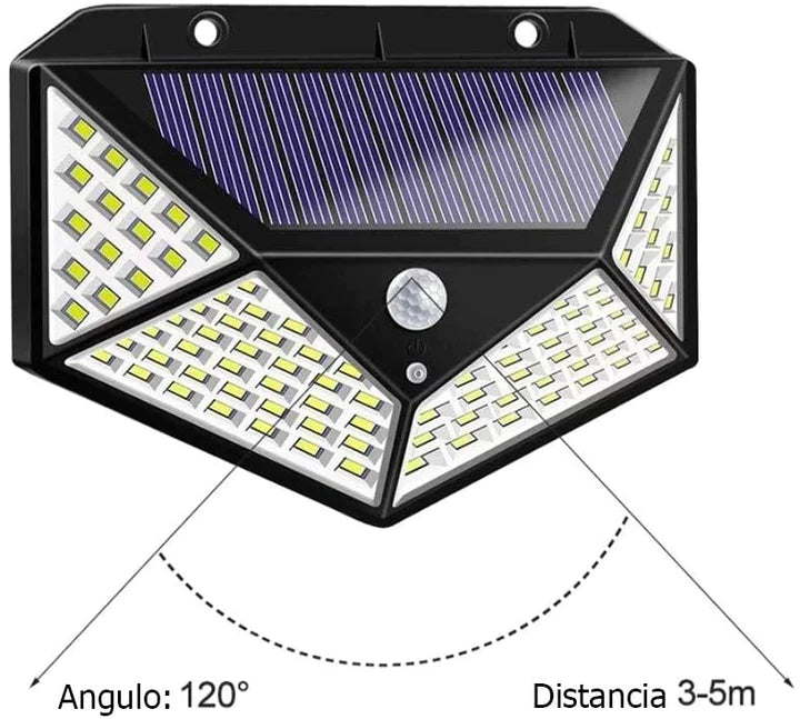Luminária de Led Solar com Detector de Movimentos